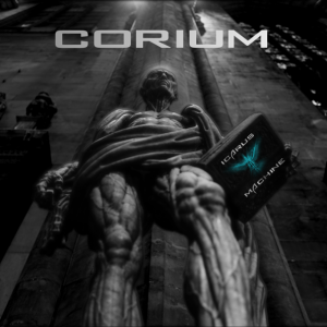 Corium Album Cover. A flayed man, a bible. Ancient statue.